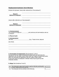Image result for Contract of Employment Sample Form