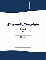 Image result for Biography Template Cover