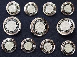 Image result for Silver Button Set for a Blazer