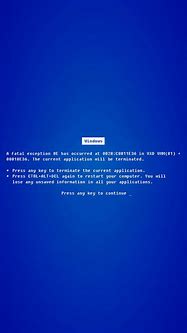 Image result for Windows 98 Blue Screen