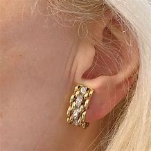 Image result for Diamond Clip Earrings