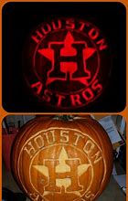 Image result for Astros Pumpkin Stencil