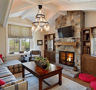 Image result for Modern Living Room with Fireplace Design Ideas