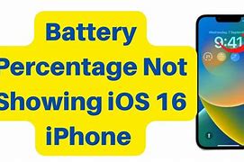 Image result for iPhone iOS 16 Battery