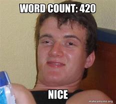 Image result for Word Count Meme