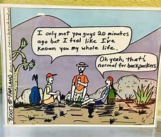 Image result for We Forgot the Food Hiking Cartoon