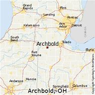 Image result for Map of Archbold Ohio