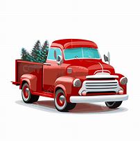 Image result for Red Truck Christmas Clip Art