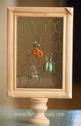 Image result for Chicken Wire Earring Holder