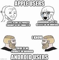 Image result for Android Men vs Apple Men Meme