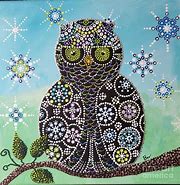 Image result for Owl Dot Painting