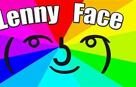 Image result for Face Memes Lenny Face