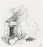 Image result for Winnie the Pooh with Butterfly On Nose Drawing