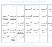 Image result for DIY Self-Care Desk Calendar