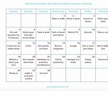 Image result for Healthy Habits Self-Care Calendar