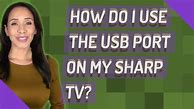 Image result for Sharp TV Manual Service USB Port