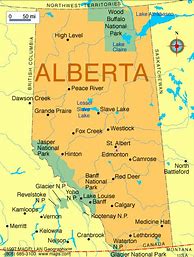 Image result for Alberta Cities Map