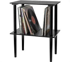 Image result for Record Player Stand Black