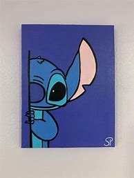 Image result for Disney Stitch Canvas Painting Easy