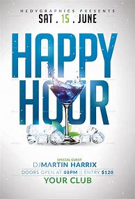 Image result for Happy Hour Flyer Template