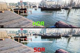 Image result for HDR vs Non HDR Game