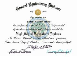 Image result for Printable GED Diploma Missouri