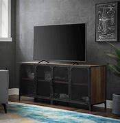 Image result for Industrial Style Metal TV Stand