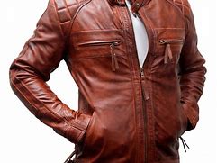 Image result for Leather Biker Jacket