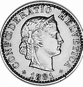 Image result for Helvetica Coin 1881