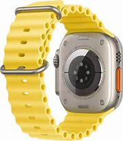 Image result for Apple Watch Ultra with Ocean Band Yellow