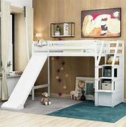 Image result for Twin Loft Bed with Storage