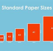 Image result for Standard Printer Paper Size