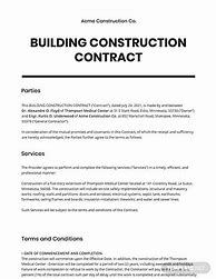 Image result for Pre Construction Contract Template