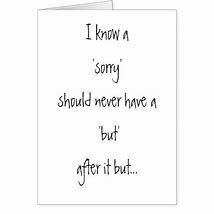 Image result for I'm Sorry Card