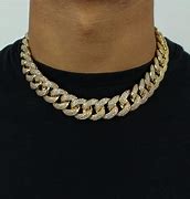 Image result for Iced Out Gold Cuban Link Chain