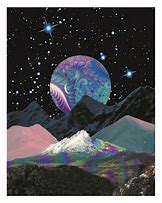 Image result for Psychedelic Moon Art