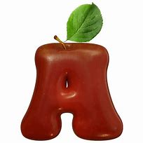 Image result for A Apple Letter Red