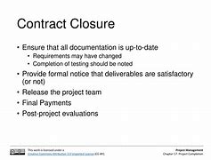 Image result for Contract Closure