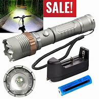 Image result for Rechargeable Tactical LED Flashlight