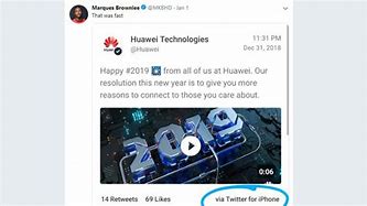 Image result for Huawei iPhone Tweet