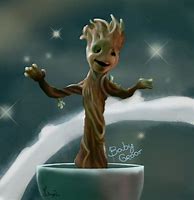 Image result for Guardians of the Galaxy Baby Groot Fan Art