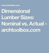 Image result for Dimensional Lumber Actual Dimensions