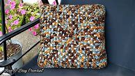 Image result for Crochet Pillows From Grocery Bags