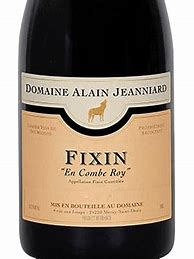 Image result for Alain Jeanniard Fixin En Combe Roy