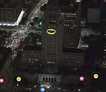 Image result for City Shinning the Bat Signal