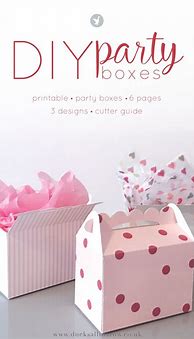 Image result for Printable Favor Boxes