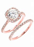 Image result for Rose Gold Halo Diamond Ring
