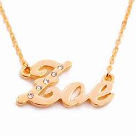 Image result for Gold Plated Name Necklaces