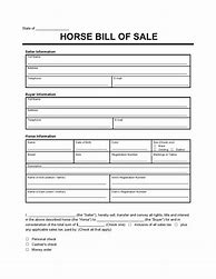 Image result for Free Horse Bill of Sale Template