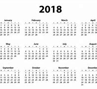 Image result for Annual Calendar Free Printable 2018